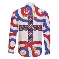 Croatia Epiphany Family Matching Off The Shoulder Long Sleeve Dress and Hawaiian Shirt Bogojavljenje - Sveta Tri Kralja