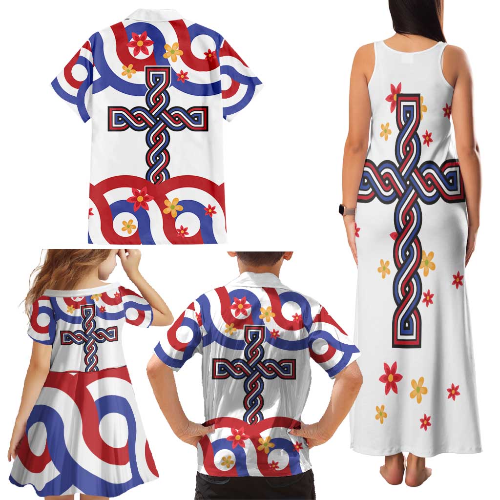 Croatia Epiphany Family Matching Tank Maxi Dress and Hawaiian Shirt Bogojavljenje - Sveta Tri Kralja LT17 - Wonder Print Shop