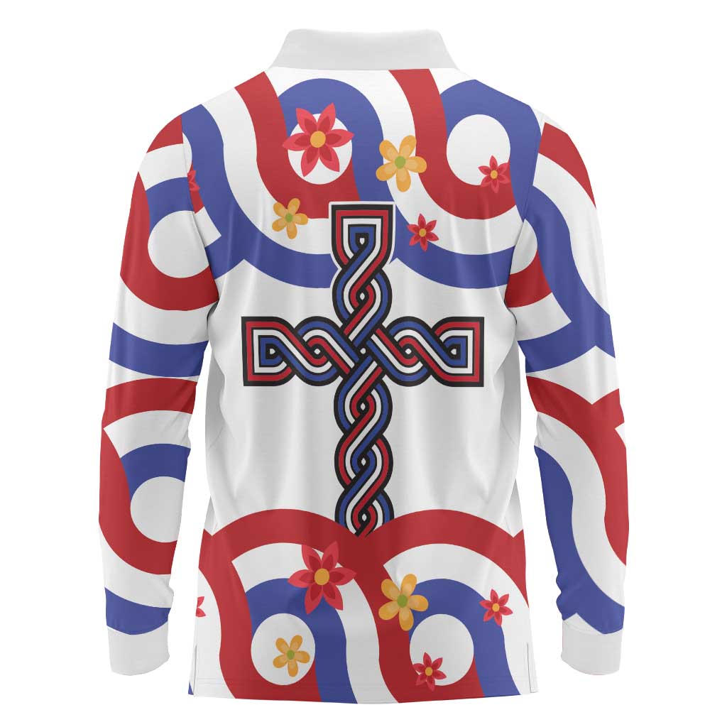 Croatia Epiphany Long Sleeve Polo Shirt Bogojavljenje - Sveta Tri Kralja LT17 - Wonder Print Shop