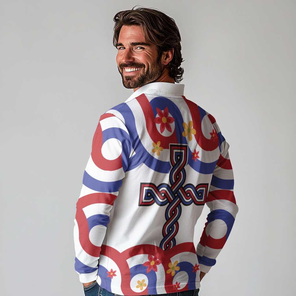 Croatia Epiphany Long Sleeve Polo Shirt Bogojavljenje - Sveta Tri Kralja LT17 - Wonder Print Shop