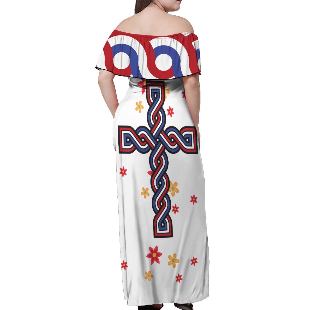 Croatia Epiphany Off Shoulder Maxi Dress Bogojavljenje - Sveta Tri Kralja LT17 - Wonder Print Shop