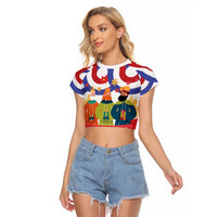 Croatia Epiphany Raglan Cropped T Shirt Bogojavljenje - Sveta Tri Kralja LT17 - Wonder Print Shop