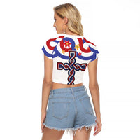 Croatia Epiphany Raglan Cropped T Shirt Bogojavljenje - Sveta Tri Kralja LT17 - Wonder Print Shop