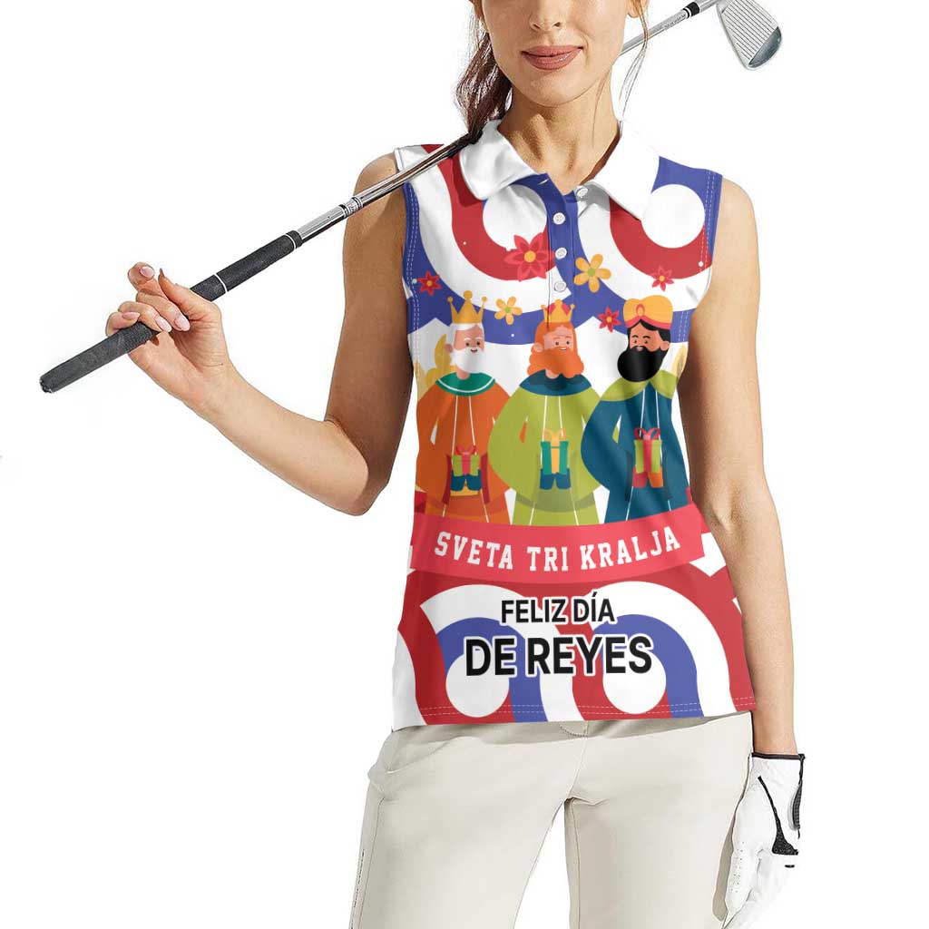 Croatia Epiphany Women Sleeveless Polo Shirt Bogojavljenje - Sveta Tri Kralja LT17 - Wonder Print Shop