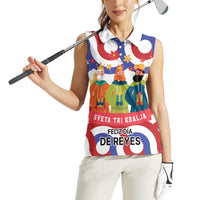 Croatia Epiphany Women Sleeveless Polo Shirt Bogojavljenje - Sveta Tri Kralja LT17 - Wonder Print Shop
