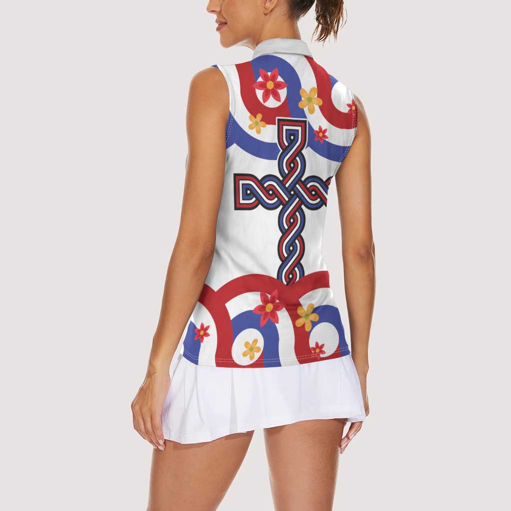 Croatia Epiphany Women Sleeveless Polo Shirt Bogojavljenje - Sveta Tri Kralja LT17 - Wonder Print Shop