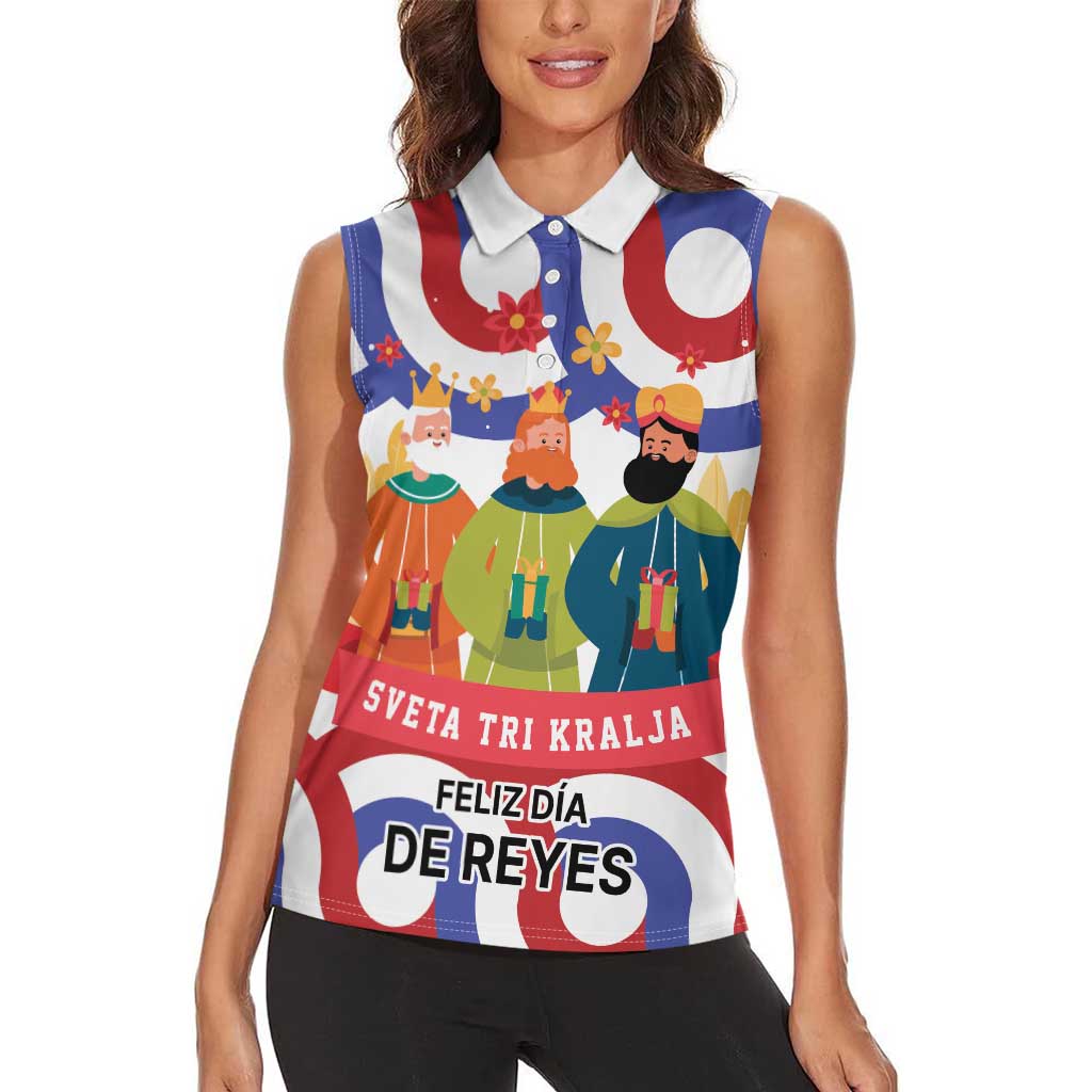 Croatia Epiphany Women Sleeveless Polo Shirt Bogojavljenje - Sveta Tri Kralja LT17 - Wonder Print Shop