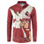 Latvia Restoration of Independence Day Button Sweatshirt Latvija 4th May with Dove