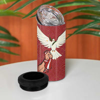 Latvia Restoration of Independence Day 4 in 1 Can Cooler Tumbler Latvija 4th May with Dove