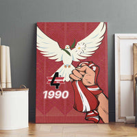 Latvia Restoration of Independence Day Canvas Wall Art Latvija 4th May with Dove