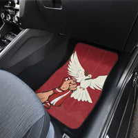 Latvia Restoration of Independence Day Car Mats Latvija 4th May with Dove