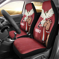 Latvia Restoration of Independence Day Car Seat Cover Latvija 4th May with Dove