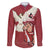 Latvia Restoration of Independence Day Family Matching Off The Shoulder Long Sleeve Dress and Hawaiian Shirt Latvija 4th May with Dove