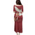 Latvia Restoration of Independence Day Family Matching Puletasi and Hawaiian Shirt Latvija 4th May with Dove