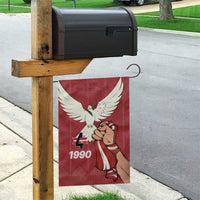 Latvia Restoration of Independence Day Garden Flag Latvija 4th May with Dove