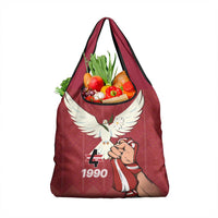 Latvia Restoration of Independence Day Grocery Bag Latvija 4th May with Dove