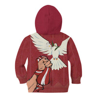 Latvia Restoration of Independence Day Kid Hoodie Latvija 4th May with Dove