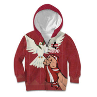 Latvia Restoration of Independence Day Kid Hoodie Latvija 4th May with Dove