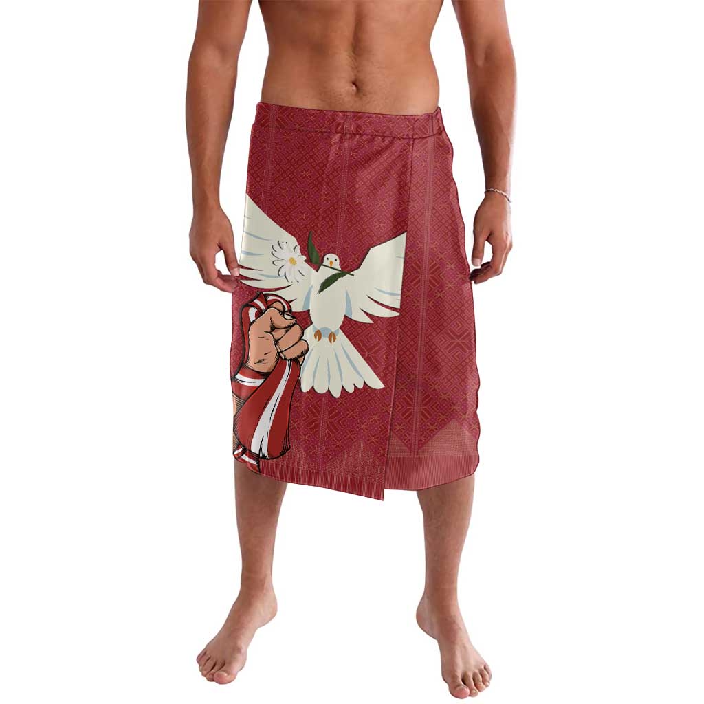 Latvia Restoration of Independence Day Lavalava Latvija 4th May with Dove