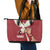 Latvia Restoration of Independence Day Leather Tote Bag Latvija 4th May with Dove