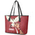 Latvia Restoration of Independence Day Leather Tote Bag Latvija 4th May with Dove