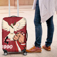 Latvia Restoration of Independence Day Luggage Cover Latvija 4th May with Dove