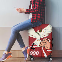 Latvia Restoration of Independence Day Luggage Cover Latvija 4th May with Dove