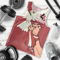 Latvia Restoration of Independence Day Men Tank Top Latvija 4th May with Dove