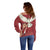 Latvia Restoration of Independence Day Off Shoulder Sweater Latvija 4th May with Dove