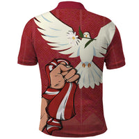 Latvia Restoration of Independence Day Polo Shirt Latvija 4th May with Dove