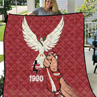 Latvia Restoration of Independence Day Quilt Latvija 4th May with Dove