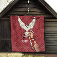 Latvia Restoration of Independence Day Quilt Latvija 4th May with Dove