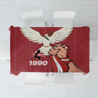 Latvia Restoration of Independence Day Tablecloth Latvija 4th May with Dove