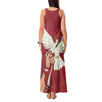 Latvia Restoration of Independence Day Tank Maxi Dress Latvija 4th May with Dove