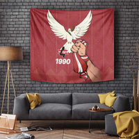 Latvia Restoration of Independence Day Tapestry Latvija 4th May with Dove