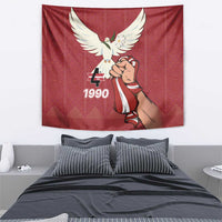 Latvia Restoration of Independence Day Tapestry Latvija 4th May with Dove