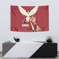 Latvia Restoration of Independence Day Tapestry Latvija 4th May with Dove