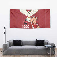 Latvia Restoration of Independence Day Tapestry Latvija 4th May with Dove