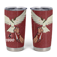 Latvia Restoration of Independence Day Tumbler Cup Latvija 4th May with Dove