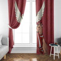Latvia Restoration of Independence Day Window Curtain Latvija 4th May with Dove
