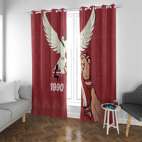 Latvia Restoration of Independence Day Window Curtain Latvija 4th May with Dove