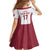 Latvia Basketball Custom Family Matching Long Sleeve Bodycon Dress and Hawaiian Shirt White Latvian Pattern