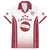 Latvia Basketball Custom Family Matching Off The Shoulder Long Sleeve Dress and Hawaiian Shirt White Latvian Pattern