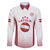 Latvia Basketball Custom Family Matching Off The Shoulder Long Sleeve Dress and Hawaiian Shirt White Latvian Pattern