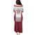 Latvia Basketball Custom Family Matching Puletasi and Hawaiian Shirt White Latvian Pattern