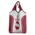 Latvia Basketball Custom Grocery Bag White Latvian Pattern