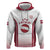 Latvia Basketball Custom Hoodie White Latvian Pattern