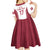 Latvia Basketball Custom Kid Short Sleeve Dress White Latvian Pattern