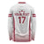 Latvia Basketball Custom Long Sleeve Shirt White Latvian Pattern