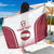 Latvia Basketball Custom Sarong White Latvian Pattern